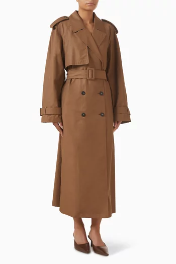 Casablanca Trench Coat in Cotton Twill