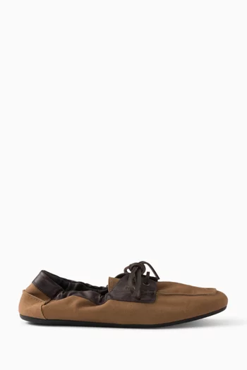 Shuffle Loafers in Aged Canvas