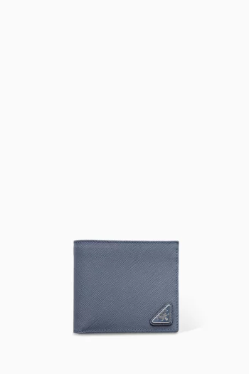 Bi-fold Wallet in Saffiano Leather