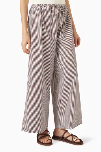 Drawstring Wide-leg Pants