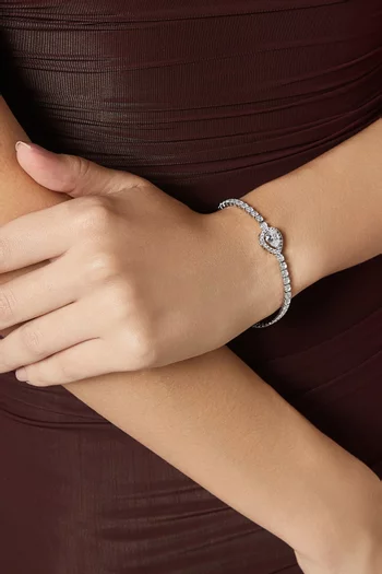 Nova Bracelet in Rhodium-plated Metal
