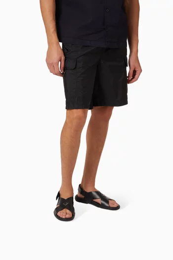 Crisscross Sandals in Leather