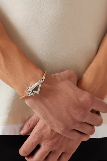 Braided Bracelet in Nappa Leather