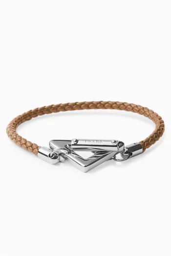 Braided Bracelet in Nappa Leather