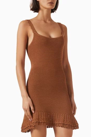 Willamina Crochet Dress in Viscose Blend