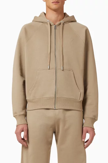 Ami de Coeur Zip Hoodie in Cotton Fleece
