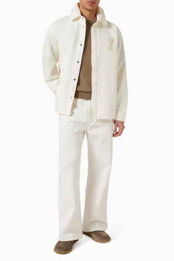Large-fit Jeans in Cotton Twill