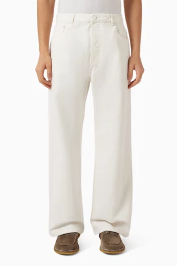 Large-fit Jeans in Cotton Twill
