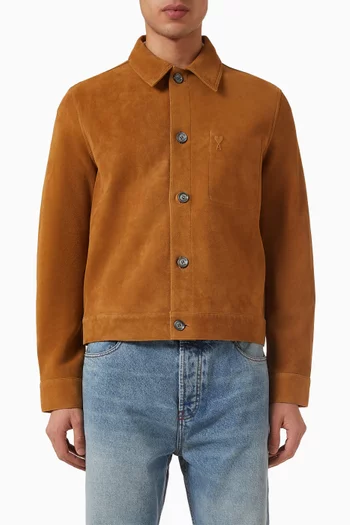 Blouson Jacket in Suede