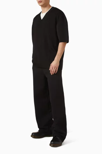 Double Face Sweater in Wool & Viscose