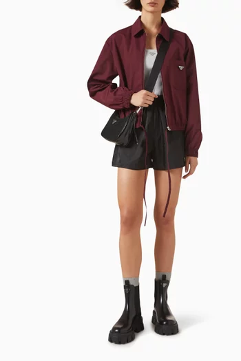 Zip Jacket in Cotton Poplin