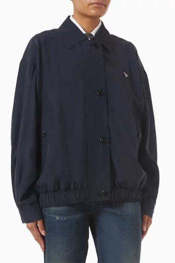 Button-up Jacket in Silk