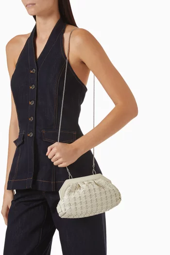 Mini Secret Clutch in Mosaico Leather