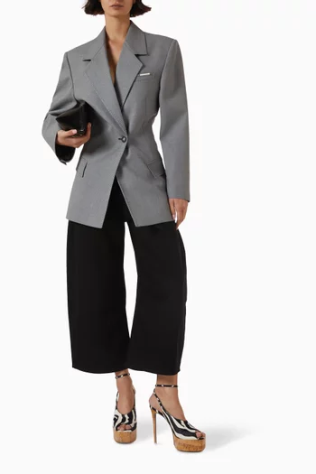 Tailored Blazer in Wool-blend