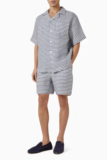 Rita Tailored Bouclé Shorts in Cotton-knit