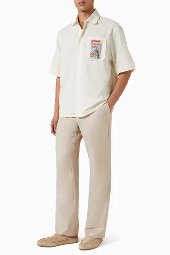 Salvador Braid Shirt in Cotton Poplin