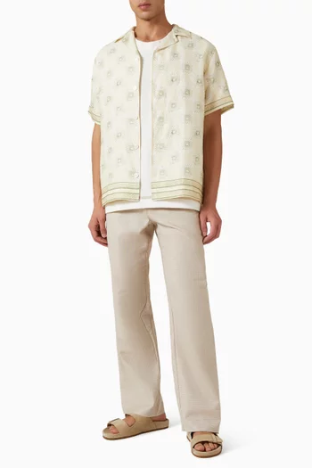 Telha Print Shirt in Linen