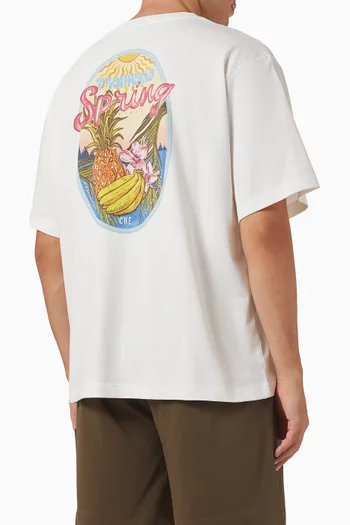 Tropicano Print T-shirt in Cotton