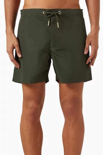 Oceano Drawstring Swim Shorts in Recycled Nylon