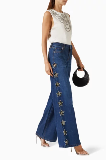 Amazing Embellished Jeans in Denim