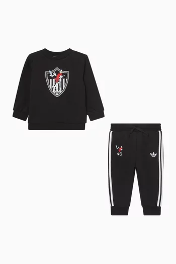 Logo Sweatshirt & Sweatpants Set in Jersey