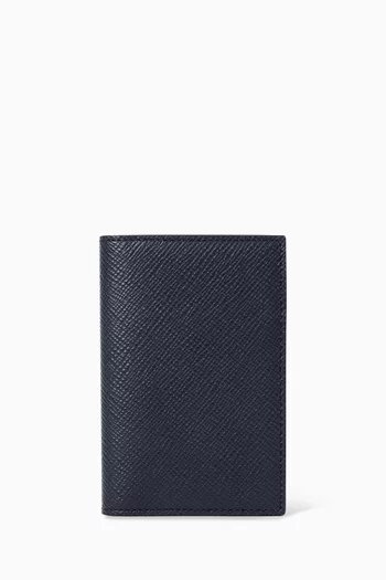Folded Card Holder in Panama Leather