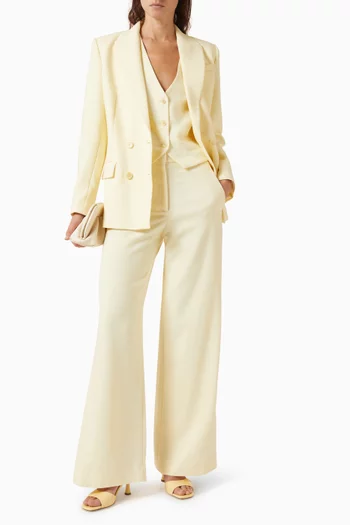 Wide-leg Suit Pants in Viscose Blend