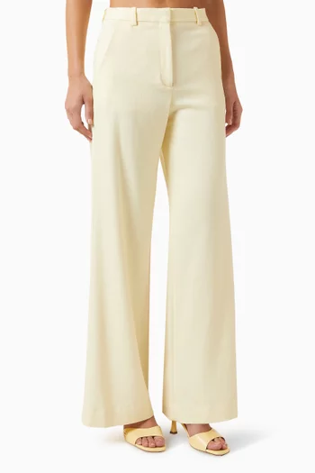 Wide-leg Suit Pants in Viscose Blend