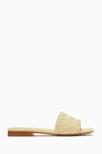 Parco Mule Sandals in Intrecciato Leather
