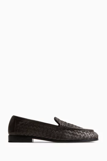 Silenzio Loafers in Intrecciato Leather