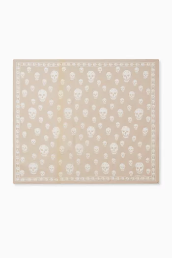 Classic Skull Scarf in Silk