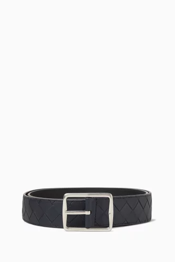 Reverso Belt in Intrecciato Calfskin