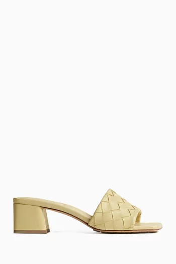 Parco 45 Mule Sandals in Intrecciato Leather