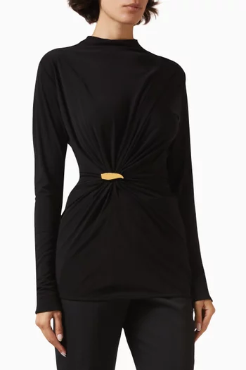 Jersey Top in Crepe Viscose