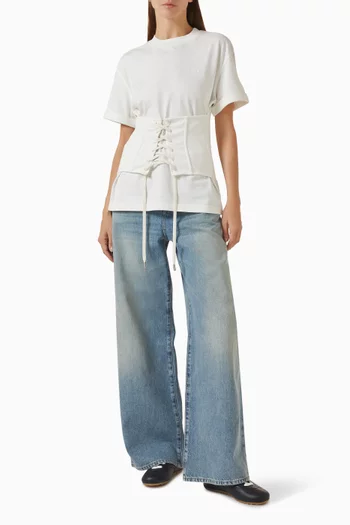 Corset T-shirt in Cotton-jersey