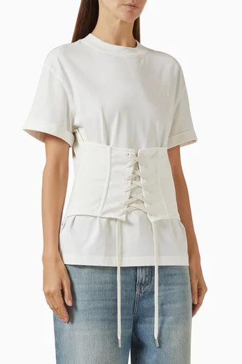 Corset T-shirt in Cotton-jersey