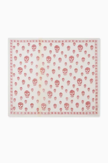 Classic Skull Scarf in Silk