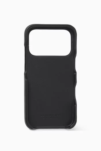 iPhone 17 Pro Case in Intrecciato Leather