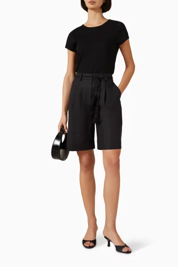 Clover Cropped T-shirt in Cotton