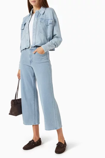 Jeanius Crop Palazzo Pants