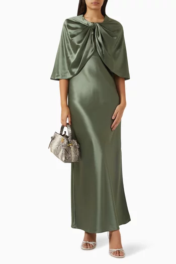 Pinlos Cape in Satin