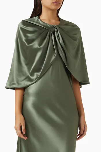 Pinlos Cape in Satin