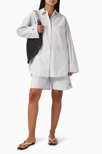 Siona Striped Shorts in Organic Cotton