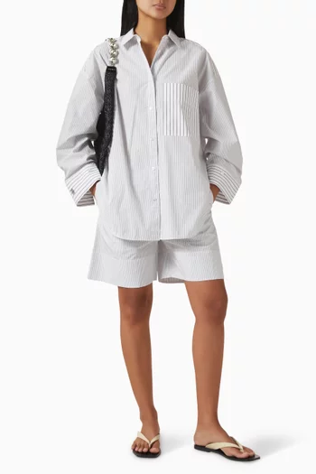 Derris Striped Shirt in Organic Cotton