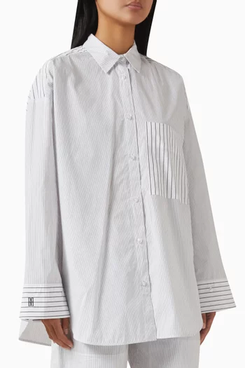 Derris Striped Shirt in Organic Cotton
