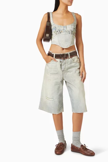 Becky Bermuda Shorts in Denim
