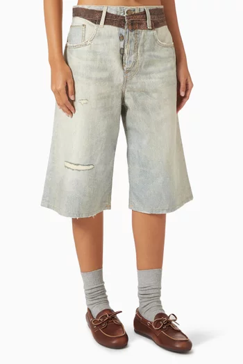 Becky Bermuda Shorts in Denim