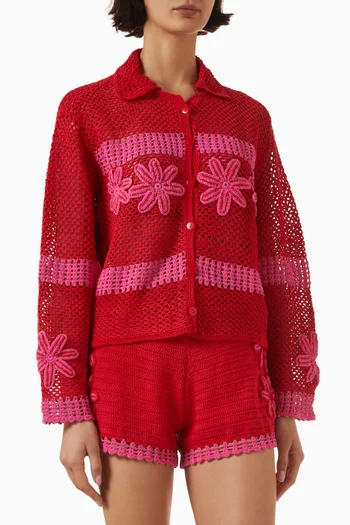 Alia Shirt in Crochet