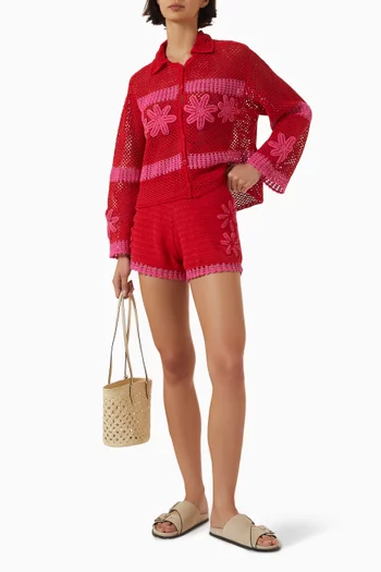 Alia Shorts in Crochet