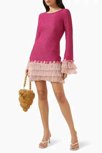 Casilda Mini Dress in Lurex Knit